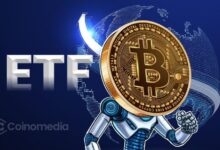 Graph showing Bitcoin ETF outflows and price decline
