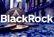 Ethereum ETF outflow and BlackRock Ethereum sale chart