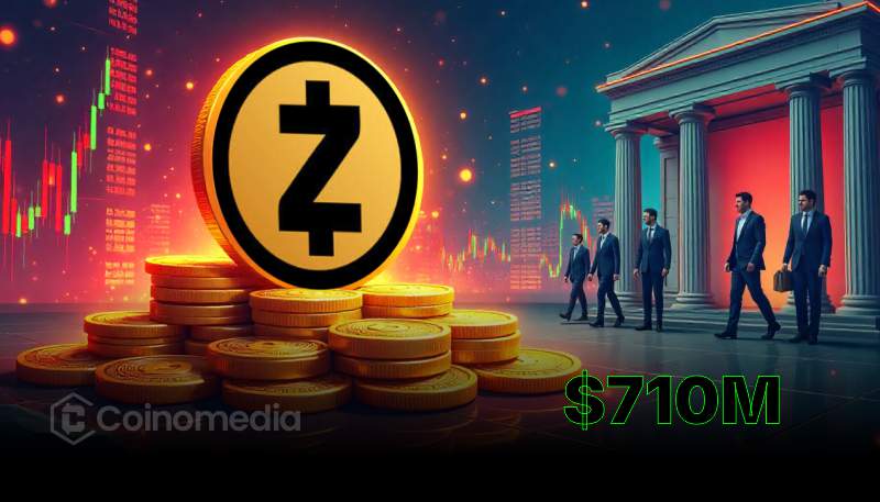 ZEC short squeeze liquidation chart showing $710M loss