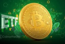 Chart showing Bitcoin ETFs outflows and Ether ETFs inflows on December 3