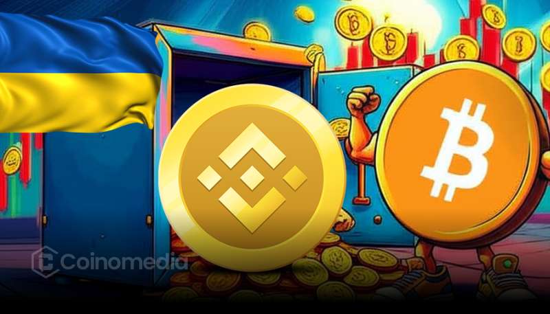 Chart showing declining Bitcoin reserves on Binance indicating re-accumulation