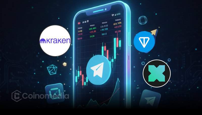 Kraken xStocks launch on TON blockchain with Telegram integration