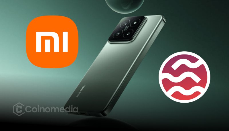 Xiaomi smartphone with Sei crypto wallet interface displayed