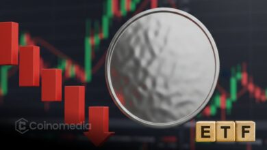 ETF Liquidity chart showing declining trend in inflows