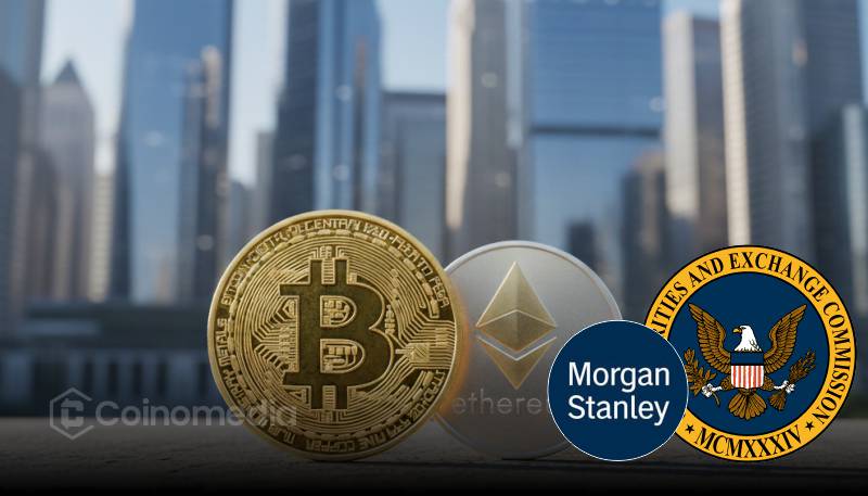 Morgan Stanley Bitcoin Trust filing with SEC signals institutional crypto adoption.