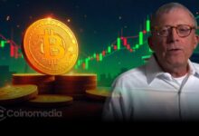 Chart analysis showing Bitcoin price prediction between $58K and $62K based on Peter Brandt’s insights.