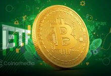 Bitcoin ETF trading screen showing BTC ETF weekly outflows exceeding $125M