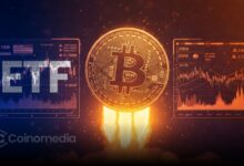 Chart showing Bitcoin ETF drawdown of 100K BTC during institutional de-risking phase.