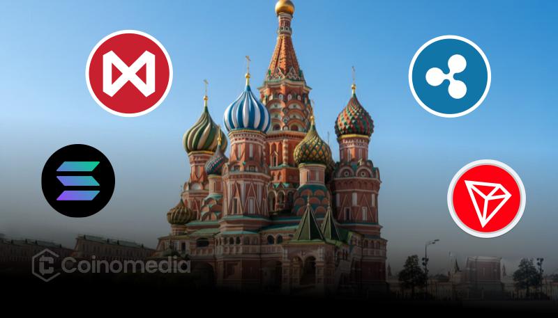 Moscow Exchange crypto indices for Solana, Ripple, and Tron launching in 2026