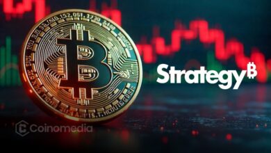 Strategy most shorted stock chart showing impact of Bitcoin paper losses.