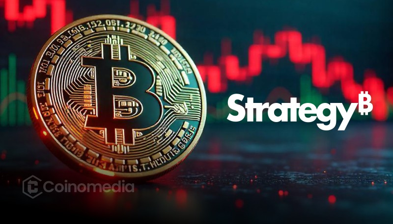 Strategy most shorted stock chart showing impact of Bitcoin paper losses.