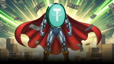 Chart showing USDT liquidity stress indicator reaching levels similar to the 2022 crypto market bottom.