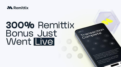Remittix Is Topping Crypto Charts Globally After Announcing 300% Crypto Bonus Ending In 24 Hours