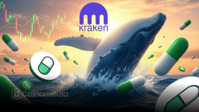 PUMP token transfer showing large crypto movement to Kraken exchange wallet