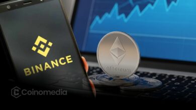 Chart showing ETH leverage on Binance rising to 75%, highlighting higher market risk and possible volatility spikes.