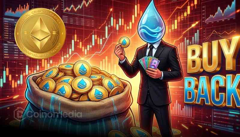 Lido DAO treasury proposal showing an LDO token buyback funded with 10,000 stETH as the token trades near record lows.