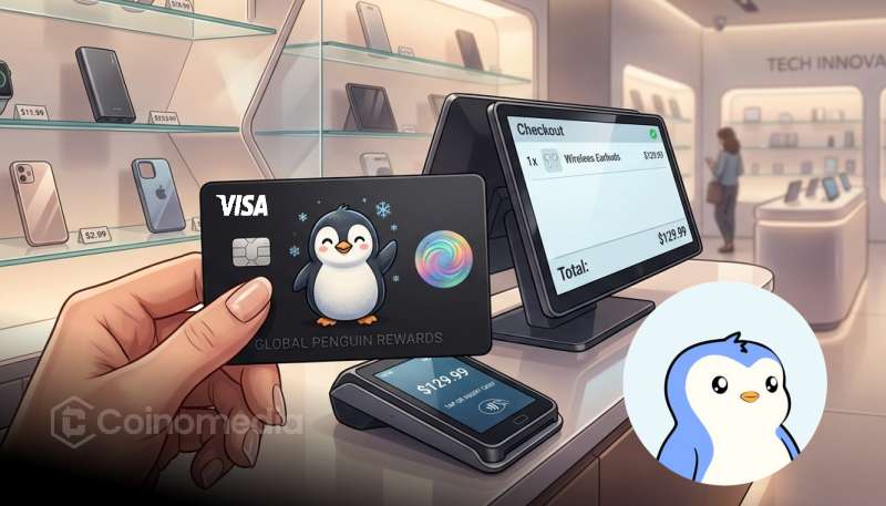 Pudgy Penguins Pengu Card by Visa and KAST for global crypto payments