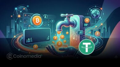 Tether BTC Faucet allowing users to claim free Bitcoin satoshis in a self-custodial wallet app