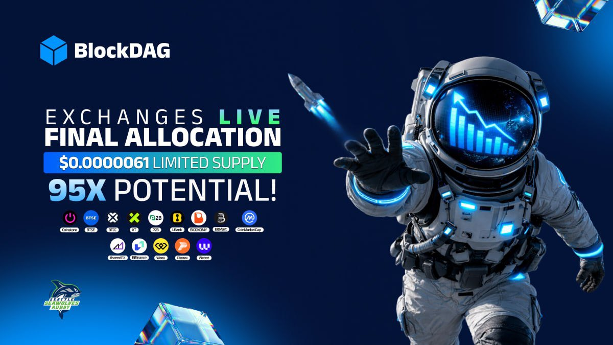 BlockDAG Limited-Time Price $0.0000061 Offers 95x Potential While UNI Hits $3.14 and DOT Falls Below ICO