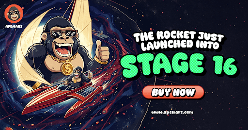 Bitcoin and BNB FOMO Returns: APEMARS Stage 16 Becomes the Top 100x Crypto to Buy in April With MARS150 Bonus Code