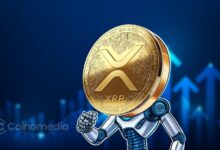 Chart showing XRP relief rally potential as bearish sentiment reaches a two-year extreme