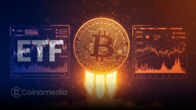 BTC spot ETFs weekly inflows compared with ETH, SOL, and XRP ETF outflows