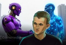 Illustration of Vitalik Buterin's concept for private onchain voting using blockchain technology and software obfuscation.
