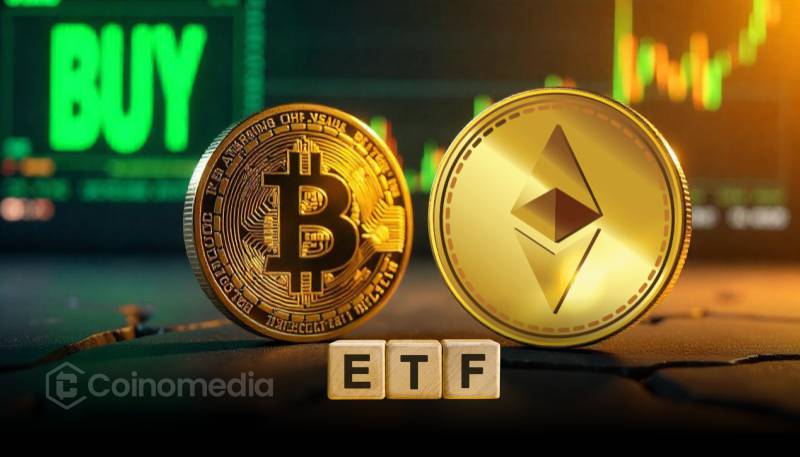 ETF Flows Show ETH Gains as BTC Sees Outflows