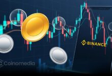 Chart showing Binance trading volume split, with altcoins accounting for over 60% of activity, compared with 22% for Bitcoin and 18% for Ethereum.