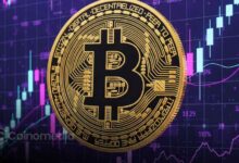 Chart illustrating Bitcoin spot trading volume falling to its lowest level since 2019, with key support at $58,500 highlighted as a potential downside risk according to Glassnode.