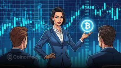 Illustration of CME Bitcoin futures showing hedge funds shifting from net short to net long positions, signaling a notable change in institutional market positioning.