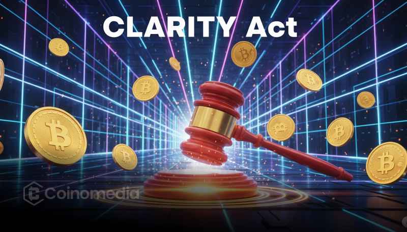 Illustration of the SEC and CFTC alongside cryptocurrency symbols, representing Bernstein's view that the CLARITY Act failure could accelerate U.S. crypto rulemaking.