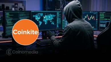 Illustration of a Coldcard hardware wallet with cybersecurity elements, representing Coinkite's ongoing investigation and post-mortem following a cyberattack.