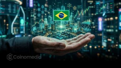 Illustration of Itaú, ANBIMA, and OpenAssets collaborating on a blockchain-based pilot to tokenize fixed-income securities in Brazil.
