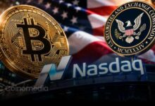 SEC Bitcoin options review showing CME challenging Nasdaq’s approval as the proposed Bitcoin index options remain stayed.