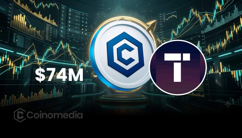 Illustration of the TectonicFi exploit on Cronos, highlighting the estimated $74 million loss, $6 million bridged to Ethereum, and approximately $60 million remaining stuck after the network was paused.