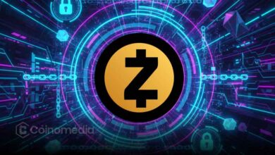 Illustration showing Zcash's new open-source toolkit reducing private transaction times from more than three seconds to under 200 milliseconds, highlighting faster privacy-focused blockchain transactions.