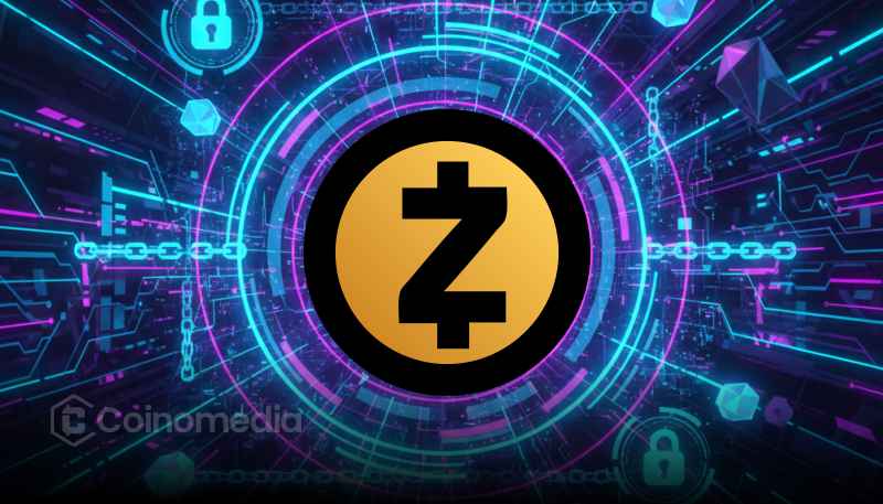 Illustration showing Zcash's new open-source toolkit reducing private transaction times from more than three seconds to under 200 milliseconds, highlighting faster privacy-focused blockchain transactions.