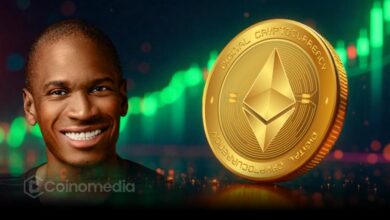 llustration of Arthur Hayes alongside Ethereum and Bitcoin logos, highlighting his view that ETH is his largest holding after BTC and could rally above $5,000 after reclaiming $3,000.