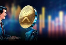 Chart illustrating Binance's XRP leverage ratio reaching its highest level in more than seven months, highlighting rising trader confidence alongside increasing price and open interest.