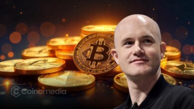 Illustration showing Coinbase CEO Brian Armstrong with a Bitcoin price target of $400,000 by 2030, highlighting his long-term bullish outlook for the cryptocurrency.