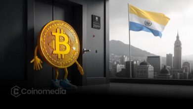 Illustration highlighting the IMF's staff-level agreement with El Salvador, confirming no further government Bitcoin accumulation beyond documented private donations under the Extended Fund Facility program.
