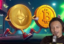 Illustration showing Bitcoin transitioning from a traditional four-year market cycle to a potential six-to-eight-year cycle, highlighting Willy Woo's outlook on the cryptocurrency's evolving market structure.