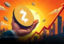 Illustration showing Zcash reducing block times from 75 seconds to 25 seconds while retaining its Bitcoin-style halving schedule, highlighting faster transaction confirmations and unchanged tokenomics.