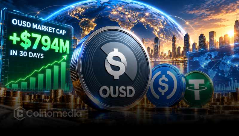 OUSD stablecoin market cap increases by $794 million over 30 days as Open Standard leads stablecoin issuer growth rankings, according to Token Terminal.